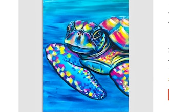 Paint Nite: Colorful Sea Turtle (Ages 6 & up)